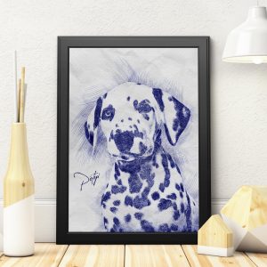 Egyedi kutya portré - Vonások